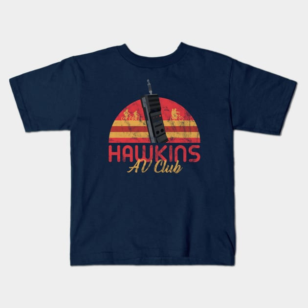 Hawkins AV Club Kids T-Shirt by DeepDiveThreads